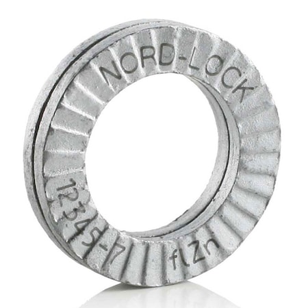 Nord-Lock Wedge Lock Washer, Steel, Advanced Corrosion Resistance Finish, 100 PK 1286******